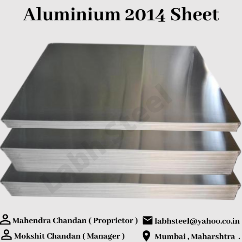 Silver Rectangular Aluminium 2014 Sheet, Thickness: 0.8mm - 25mm