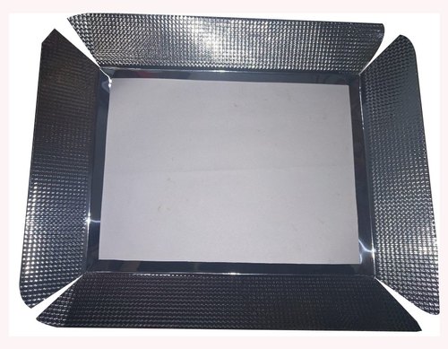 Silver Cool White LED Rectangle Light Reflector, 10x15inch