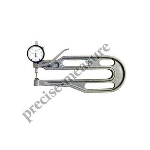 Precise Long Arm Thickness Gauge, Shape: Round, Dial