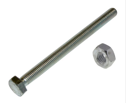 Hexagonal Full Thread Stainless Steel Hex Bolt, For Industrial, Size: M8 To M24