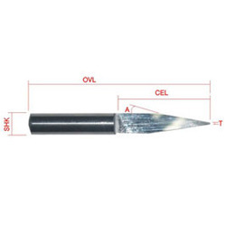 Long CEL Flat Bottom Engraving Tool