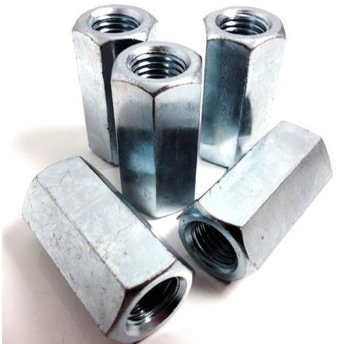 Mild Steel Galvanized Long Connector Nut, Size: 3 Inch