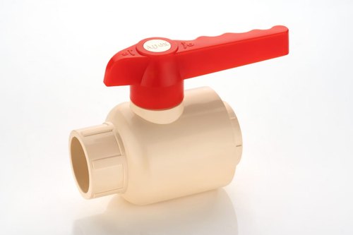 Apex White and Red Long Handle UPVC Ball Valves