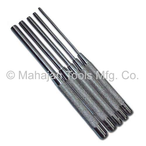 Ludhra Steel Long Pin Punch Set, For Punching, Tip Size: 2 mm