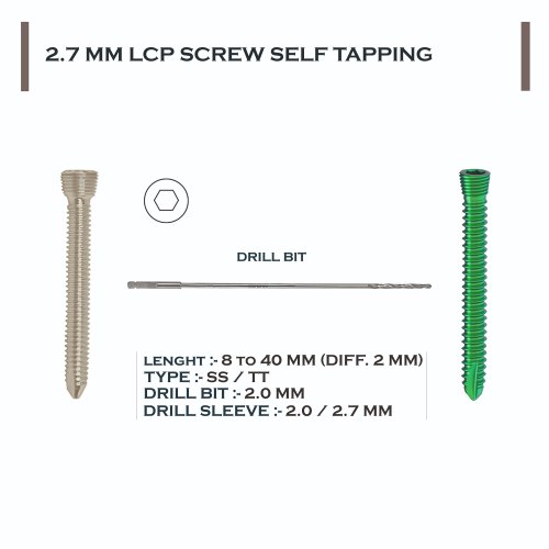 2.7 MM LCP Screw Self Tapping