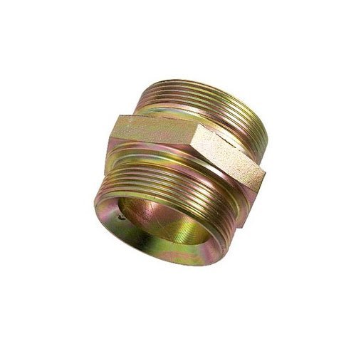 M S Hydraulic Hex Nipple / Union ( Golden / Silver color ) 1/2 , 1 , 1 1/2 , 2