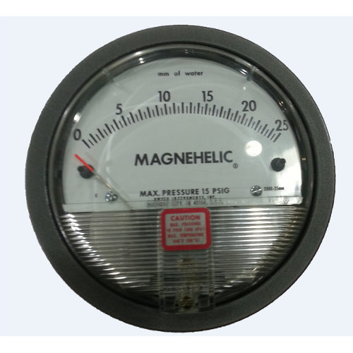 Black Magnehelic Differential Pressure Gauge