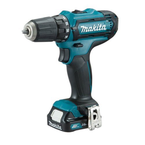 10 mm Makita DF331D Compact Extreme Technology Cordless Driver Drill, 12 V