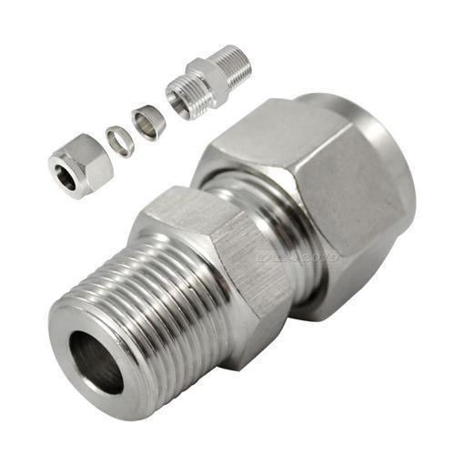 MALE CONNECTOR TUBE FITTING, Size: 3/4 Inch