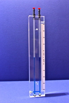 Glass Manometer U Tube, 150-0-150 mm Hg
