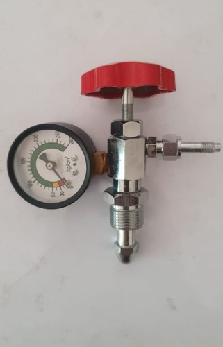 Manual Brass Oxygen Flow Meter, For Medical Oxygen Bottle