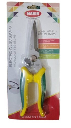 Plastic Mario MES 9711 Electrician Wire Cutting Scissor, Size: 8inch