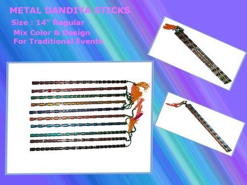 Mix Metal Dandiya Sticks, Size/dimension: 14