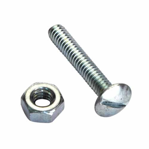 Silver Mild Steel Metal Roofing Bolt, For Hardware Fitting, Packaging Type: Box