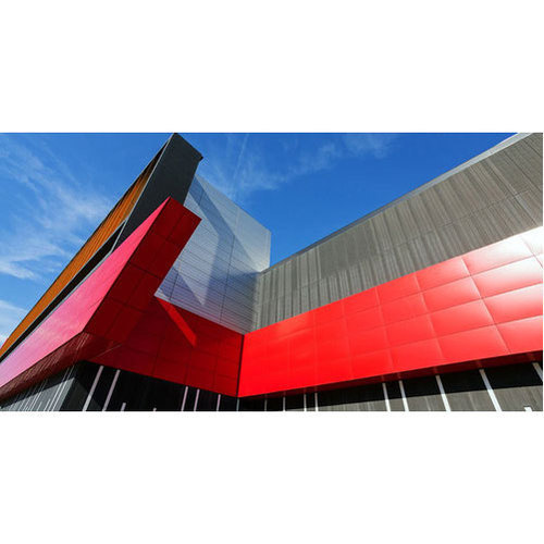 Red Metallic Aluminium Composite Panel