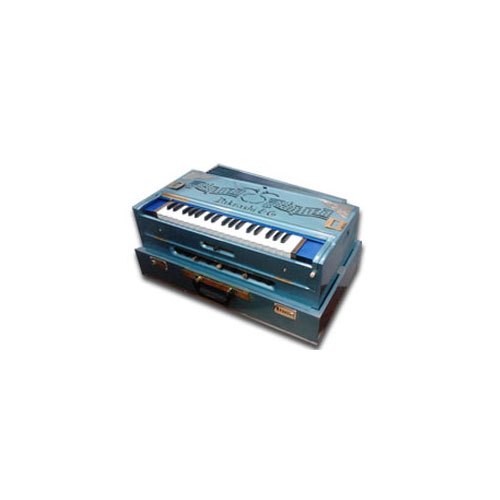 Metallic Blue Harmonium, Size: 53x30x26 Cm