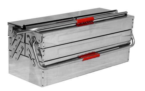 Stainless Steel Cantilever Tools Box Five Compartment.