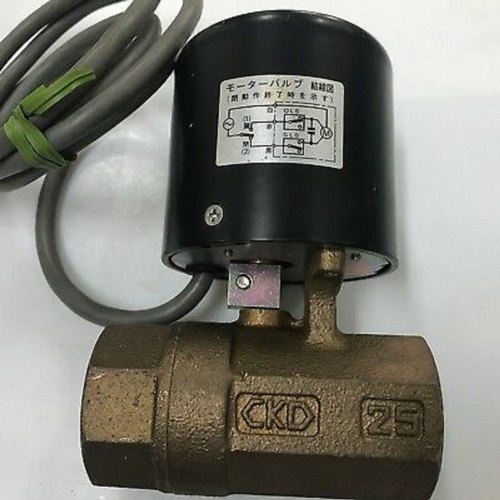 MHB-25X876 CKD Motorised Ball Valve 2-port 1 in. 100V AC 50/60 Hz 0.5 Mpa