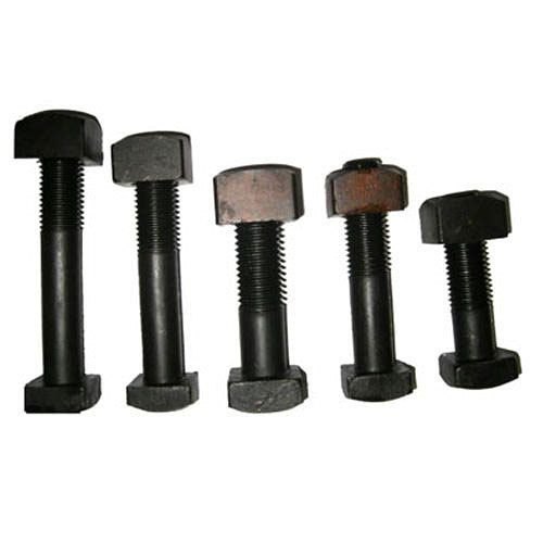 Mild Steel Rail fish bolts, Thread Size: Half Thread, Size: 25mm Dai