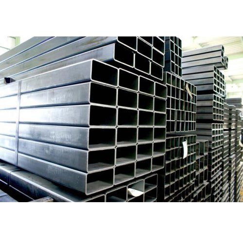 Mild Steel Rectangular Pipe, Shape: Rectangular, Round, 6 meter