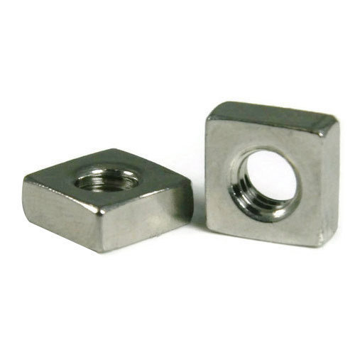 Polished Mild Steel Square Nuts, For Construction, Size: M6