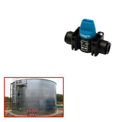 Parker Pp Mini Ball Valve for Water Tank, Size: 04- 16 Mm Od