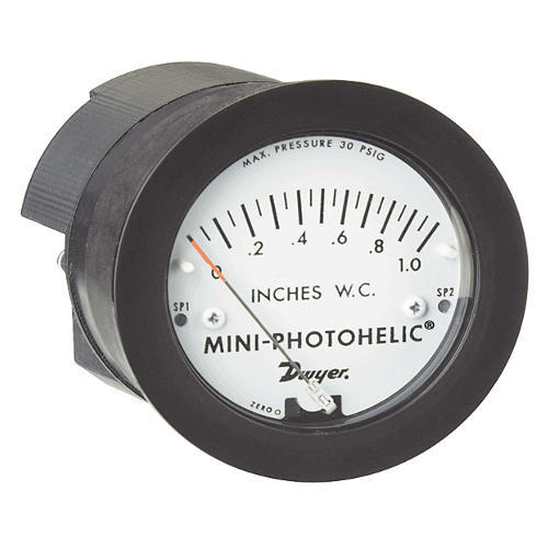 Dwyer Mini Photohelic Differential Pressure Switch Gauge