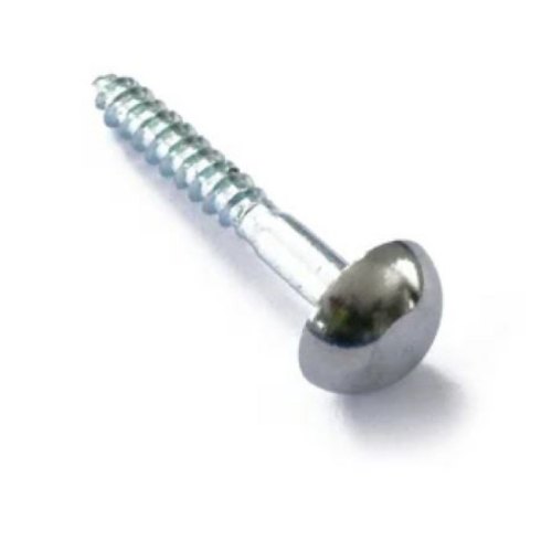 Mild Steel Silver Mirror Screw