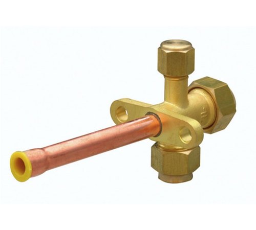 Brass, Coper Air Conditioner Split Outdoor Valves, For Refrigerant Charging