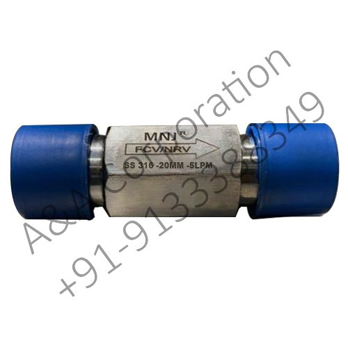 Medium Pressure Water SS 15MM Flow Control Valve 304 5LPM-7LPM