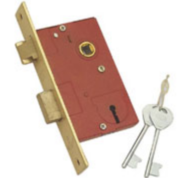 Mortise Lock 6 Lever Steel - Brass Body L-ML-013