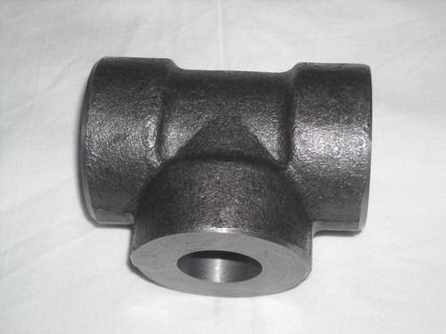 MS Forge Tee Socketweld & Threaded, For Plumbing Pipe