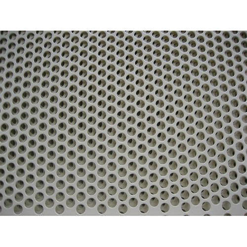 Round Mild Steel MS Perforated Sheets, For Industrial, Size: Standard