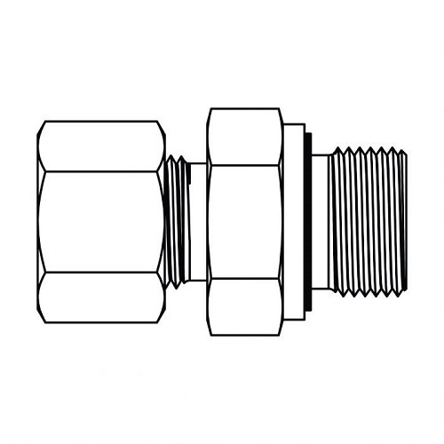 Tufit Male Stud Coupling, For Hydraulic Pipe