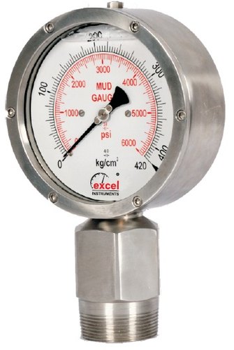 Analog Bottom Connection Mud Pressure Gauge