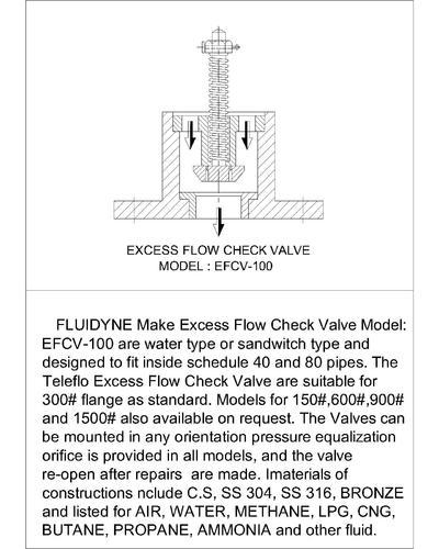 Excess Flow Valve, Size: Standardised