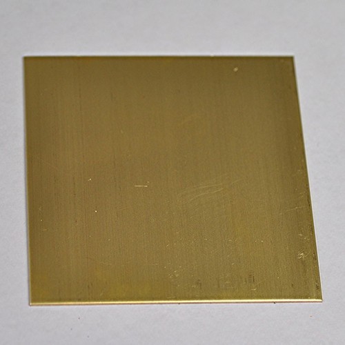 Polished Naval Brass Sheet, Square, 0.08-3.0mm