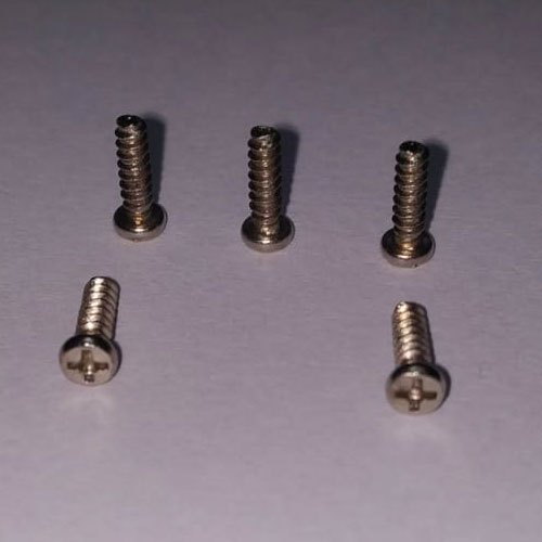 Mild Steel Nickel Plated Pan Head B Type Screw