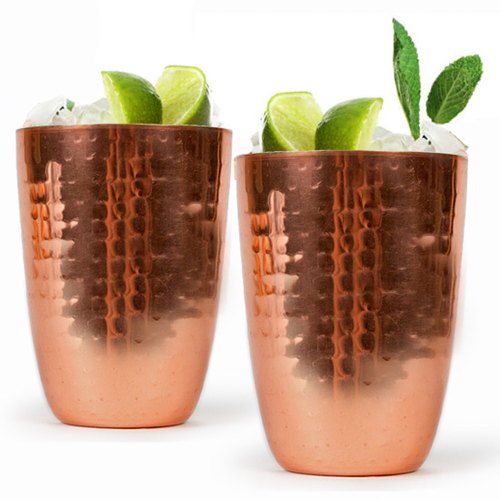 Copper Hammered Tumbler Cup, For Hotel/Restaurant, Type: Drinkware