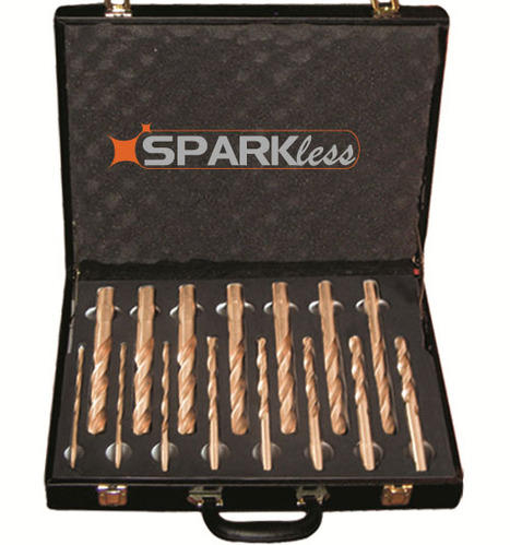 Sparkless Aluminium-bronze Alloy Non Sparking Drill Bit Set Sparkles, Size: Upto 20mm