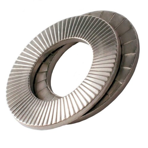 Metal Coated Stainless Steel Nord Lock Washer, Grade: SS316, Dimension/Size: M4-M36