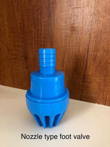 Blue Plastic Nozzle Type Foot Valve, Size: 15mm to 100mm