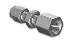 NPTF Bulkhead Connector, Size: 1/8 inch