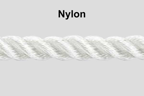 White Nylon Rope, For Commercial, Length: 50 mtr