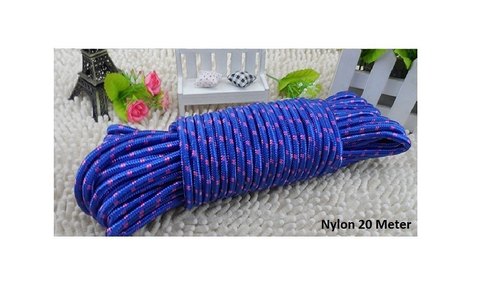 Multicolor Nylon Clothesline Rope For Drying Clothes 20 M