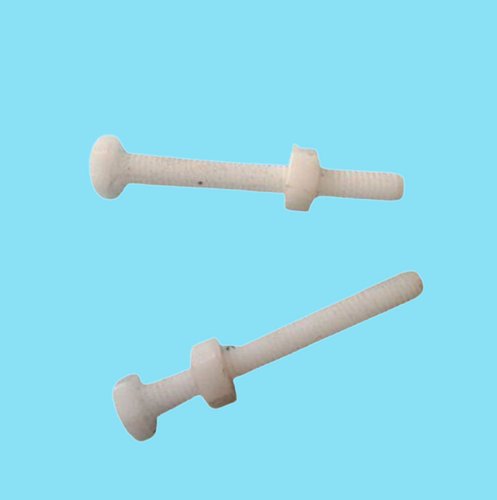 Full Threaded White Nylon Screw