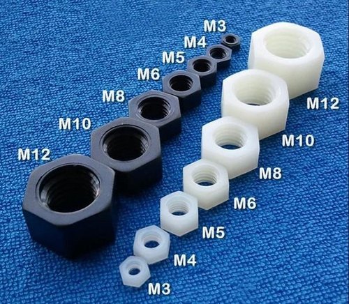 Nylon Nuts & Bolts, Nut Shape: Hexagonal