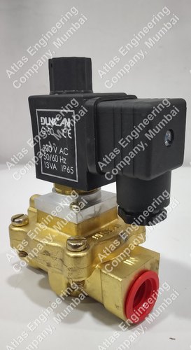 Schrader Duncan Brass On-Off Solenoid Valve