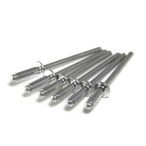 Polished Open Type Blind Rivet, Size: 6.4 mm