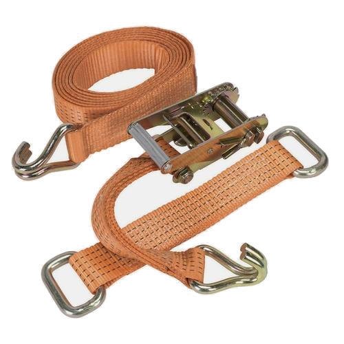 Polyester Orange Cargo Lashing Belt, Core Size: 50 Mm